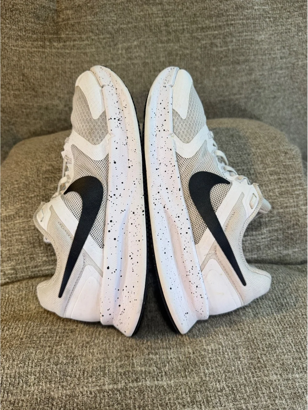 Nike Run Swift 3 Running Shoes White Black Speckled Men's Size 9 IB4370-100
